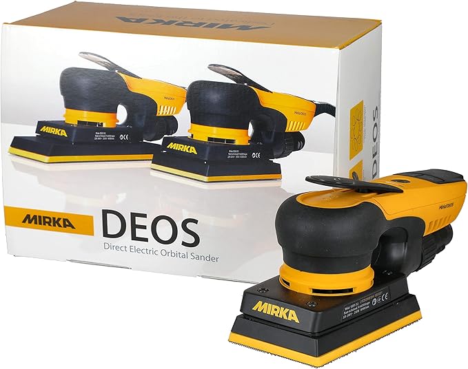 Mirka DEOS Direct Electric Orbital Sander Tool 353XCV / 3 inch x 5 inch / 3mm orbit/Dust-free Sanding / MID3530201US