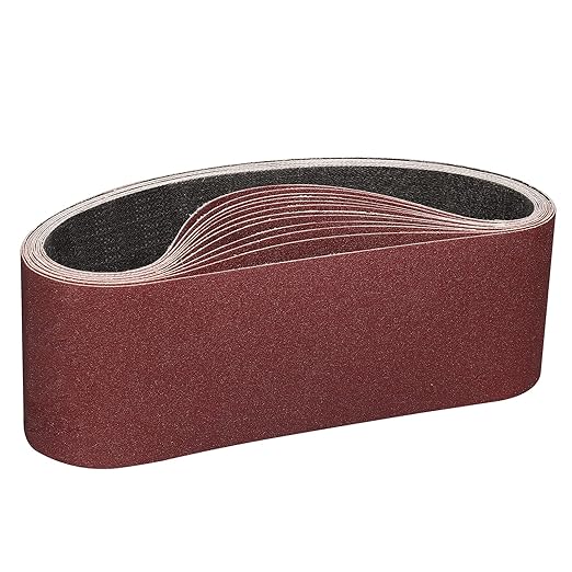 3 x 21 Inch Sanding Belt 150 Grits - 12 Pack Belt Sander Belts Aluminum Oxide Sanding Belts Best for Sanding Wood,Metal and Paint