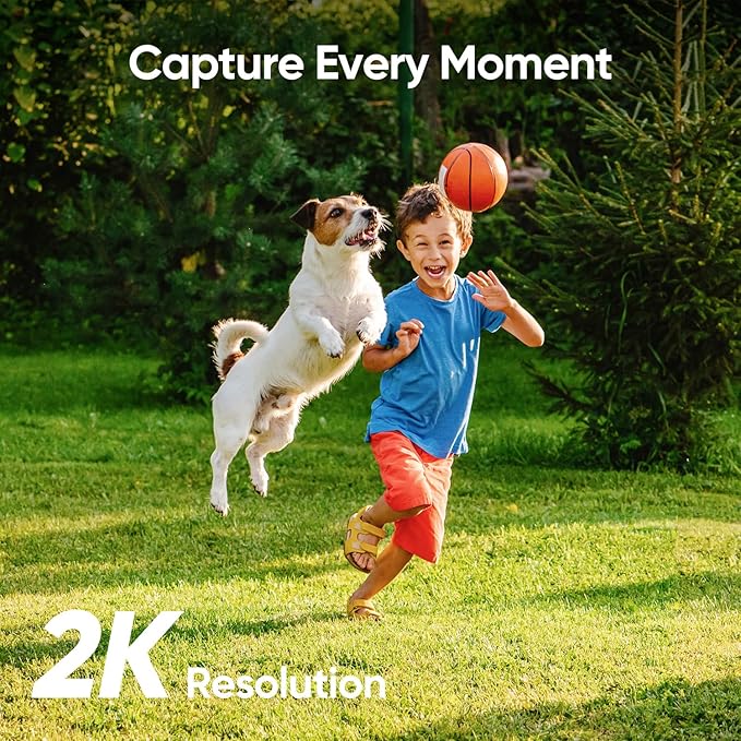 eufy Security SoloCam C210 4-Cam Pack, Wireless Outdoor Camera, 2K Resolution, No Monthly Fee, Wireless, 2.4 GHz Wi-Fi, HomeBase 3 Compatible