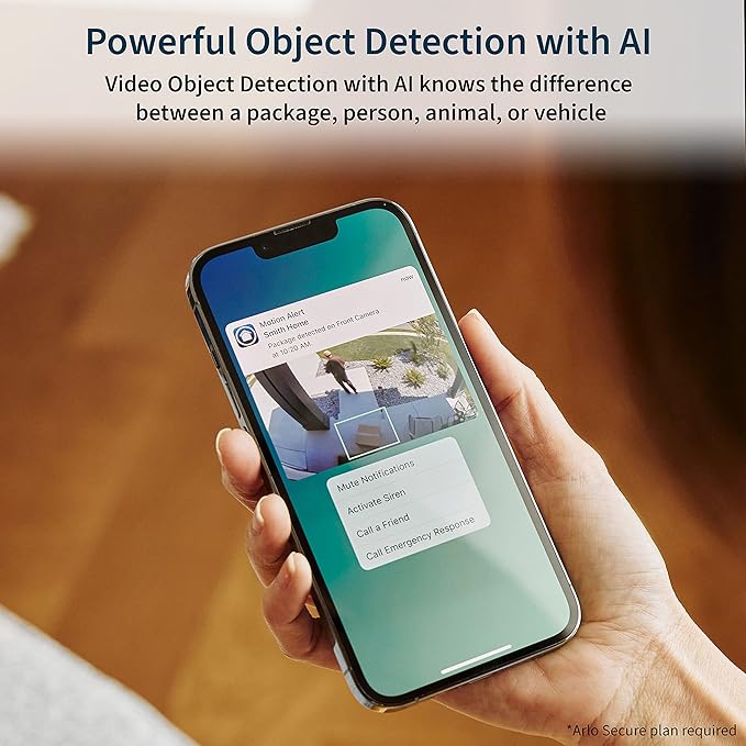 Arlo Pro 5S 2K Spotlight Camera - 2 Pack - Security Cameras Wireless Outdoor, Dual Band Wi-Fi, Color Night Vision, 2-Way Audio, Home Security Cameras, Home Improvement, Black – VMC4260B