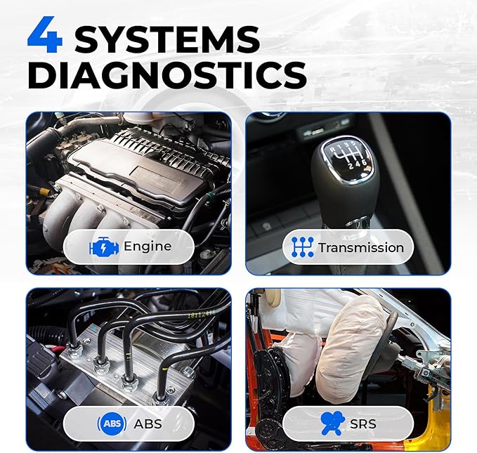 OBD2 Scanner TOPDON AD500 Oil/SAS/Throttle/TPMS/BMS/EPB Reset Engine/ABS/SRS/Transmission, Diagnostic Scan Tool, AutoVIN, Car Check Engine Code Reader with Battery Test, Lifetime Wi-Fi Free Update