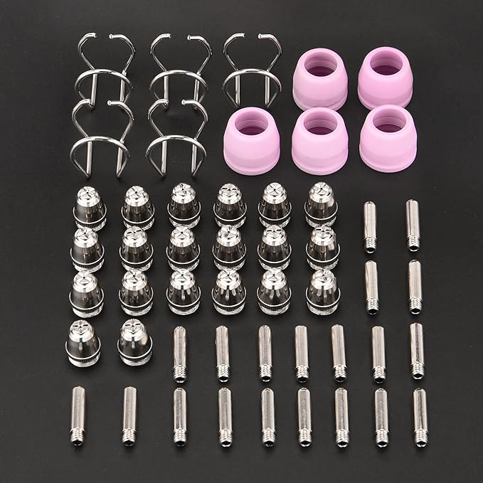 AG60P Plasma Cutter Consumables Cutting Torch Tip Nozzles Kit 50pcs For BTC500DP, BTC650DP