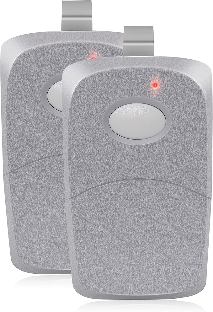2X Multicode Gate Opener Remote 3089 308911MCS308911 Garage Door Opener 300MHZ 10 Dip Switch 3-Year-Warranty Large 9V Long-Lasting Battery Ultra Long Range