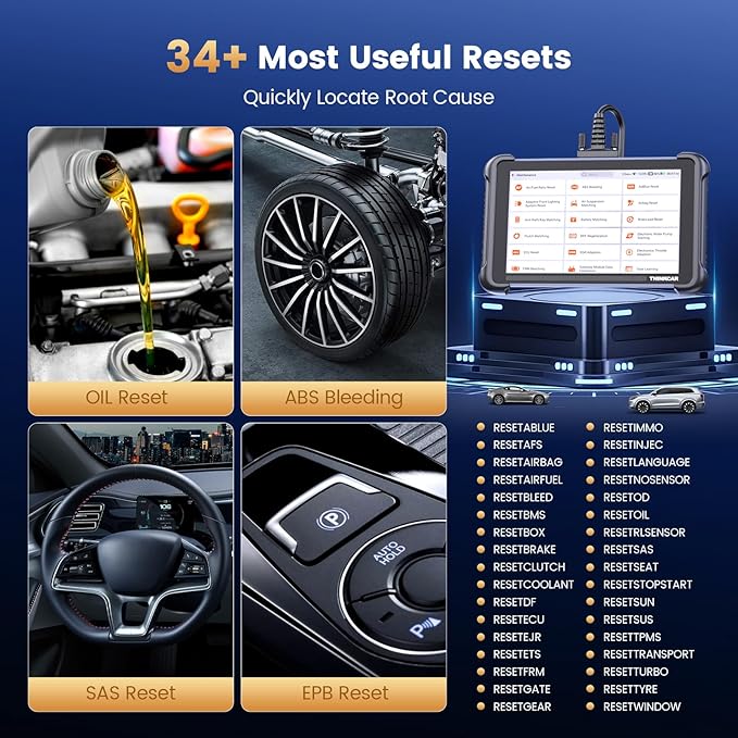 Thinkcar ThinkScan 689 OBD2 Scanner, Bidirectional Scan Tool with Lifetime Free Update, 34+ Reset, 3000+ Active Test, ECU Coding, PMI, All System Diagnostic Scanner for Car, CANFD & DOIP, FCA SGW