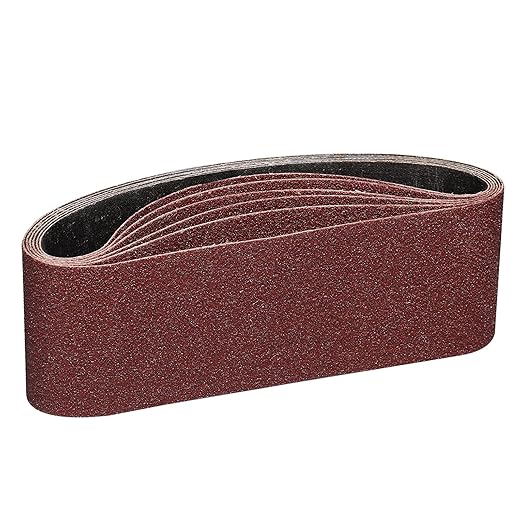3 x 21 Inch Sanding Belts 60 Grits - 6 Pack Sander Belts for Belt Sander Aluminum Oxide Sanding Belt Best for Sanding Wood,Metal and Paint-6 Pack