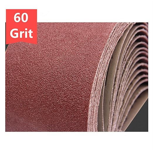 3 x 21 Inch Sanding Belts 60 Grits - 6 Pack Sander Belts for Belt Sander Aluminum Oxide Sanding Belt Best for Sanding Wood,Metal and Paint-6 Pack