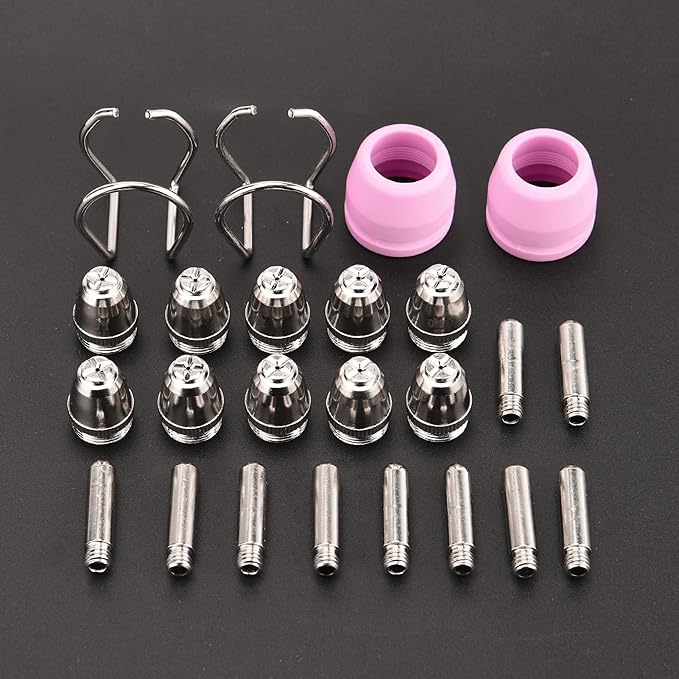 AG60P Plasma Cutter Consumables Cutting Torch Tip Nozzles Kit 24pcs For BTC500DP, BTC650DP