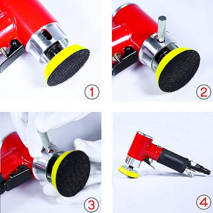Mini Orbital Sander Air Polisher 15000 RPM Pneumatic Grinding for car Sanding Tool(Same core)