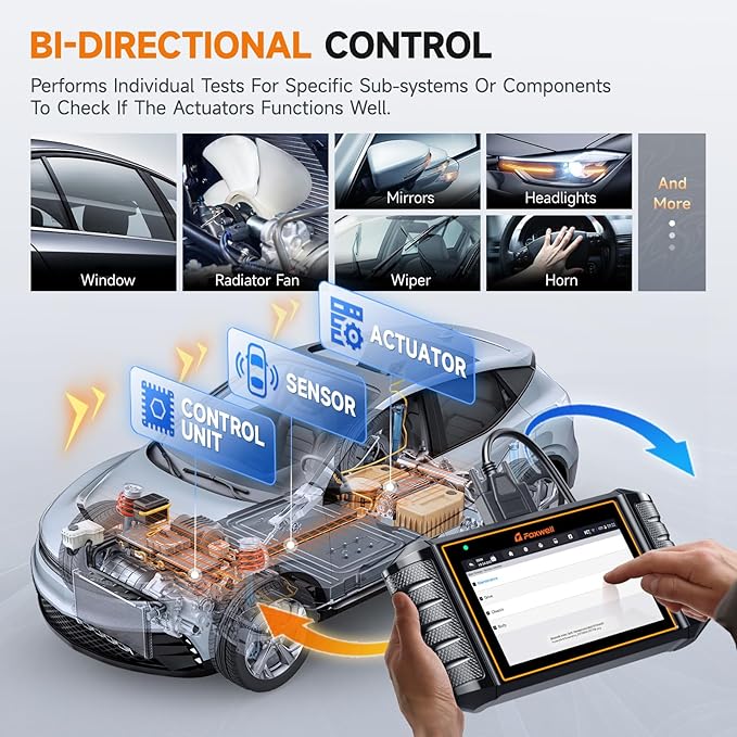 FOXWELL NT710 fit for Toyota Lexus Scion OBD2 Scanner Bi-Directional Control Full System Code Reader Diagnostic Scan Tool, All Service Reset Oil EPB Brake TPMS Crankshaft Relearn Live Data