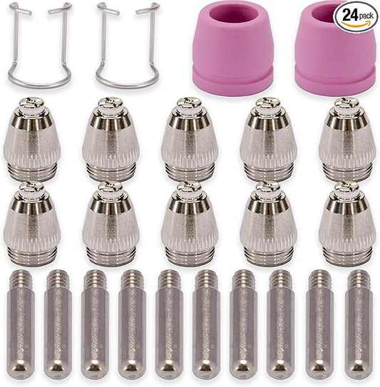 SG-55 AG-60 WSD-60 Plasma Cutter Cutting Torch Tip Nozzles Consumables Kit .045'' 24PCS
