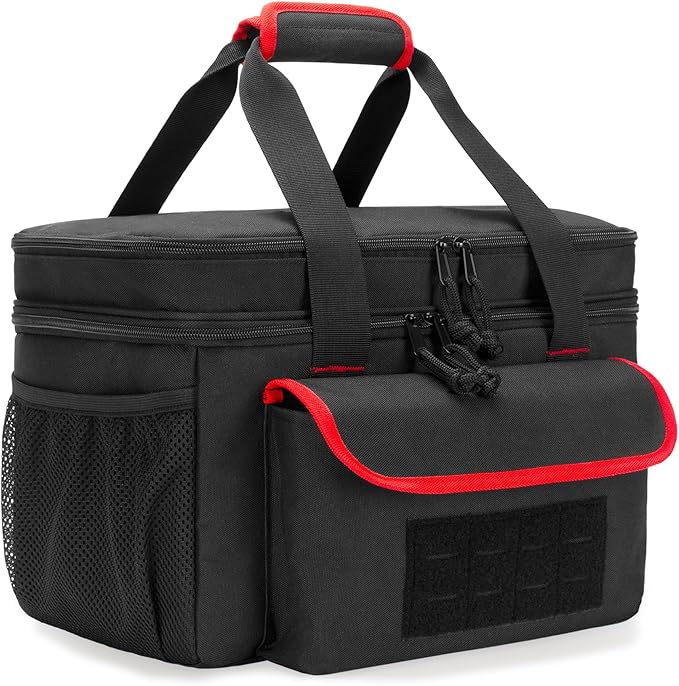 Air Compressor Carrying Bag Compatible with Milwaukee M18 18V Cordless Tire Inflator 2848-20, Tire Inflator Storage Bag Fit for Milwaukee M18 Inflator, Hand Tools, Battery, Charger, Black