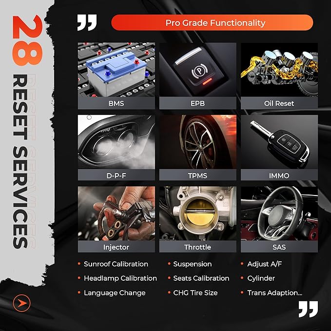 Autel Scanner MaxiCOM MK808S-TS, TPMS Programming/Relearn Tool, 2023 New Ver. of MK808S / TS608, OBD2 Diagnostic Scan Tool with Complete TPMS Service, Bi-Directional Control, 28+ Service, FCA SGW