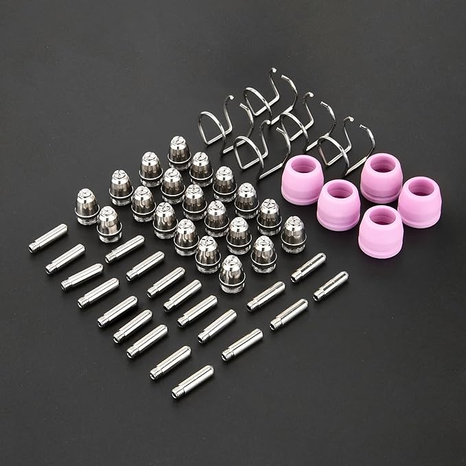 AG60P Plasma Cutter Consumables Cutting Torch Tip Nozzles Kit 50pcs For BTC500DP, BTC650DP