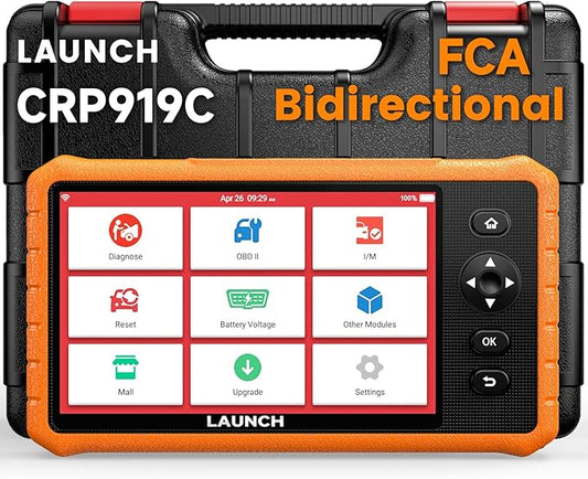 LAUNCH X431 CRP919C 2025 Bidirectional Scan Tool with 32+ Reset, CAN FD/DoIP, All System Diagnostic Scanner for All Cars, Active Test, FCA Autoauth 2-Year Free Update