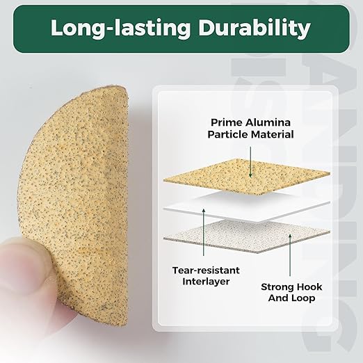 S SATC 2 Inch Hook and Loop Sanding Discs 50PCS Sanding Discs 60 Grit Aluminum Oxide Orbital Sander Pads Sandpaper for Sanders Drill,Woodworking Wood,Automotive Paint