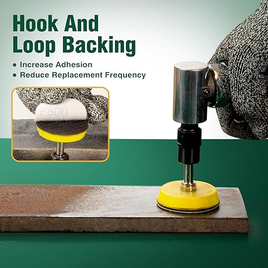 S SATC 2 Inch Hook and Loop Sanding Discs 50PCS Sanding Discs 800 Grit Aluminum Oxide Orbital Sander Pads Sandpaper Discs for Sanders Drill,Woodworking Wood,Automotive Paint,No-Hole