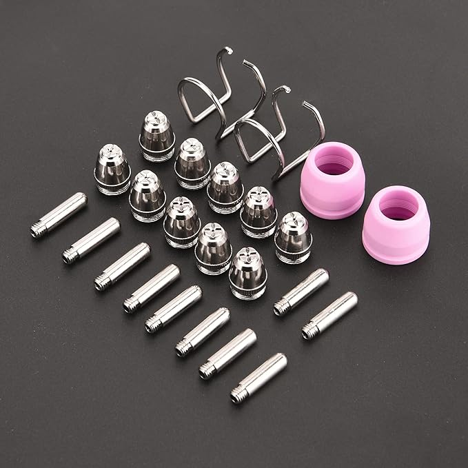 AG60P Plasma Cutter Consumables Cutting Torch Tip Nozzles Kit 24pcs For BTC500DP, BTC650DP