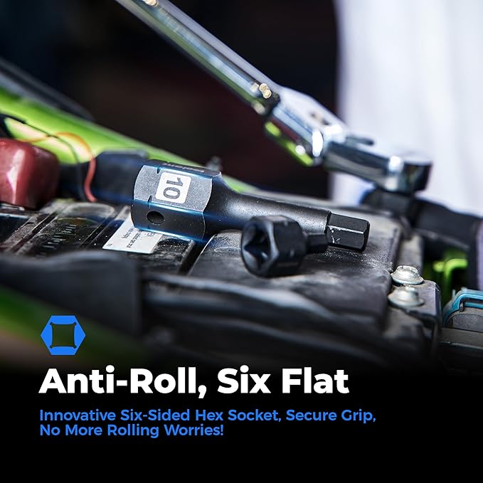 toolant 1/2" drive 1/2" impact hex bit socket set 2PCS, Hex Drive, S2 Steel Air Drive Allen Socket set,Impact Grade