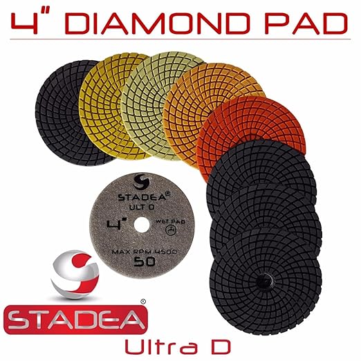 Stadea SWP103K Variable Speed Wet Polisher Grinder Electric Wet Sander - Granite Countertop Polishing Kit