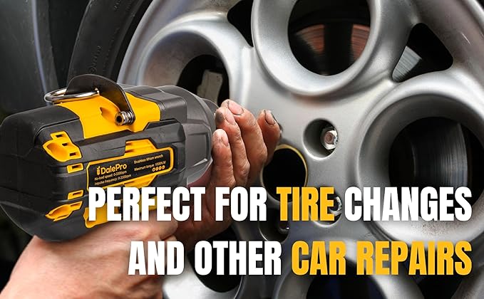 Cordless Impact Wrench 1/2 inch for DeWalt Impact Driver 20v Battery 730Ft-lbs(1000N.m) Brushless Impact Wrench for Tire Lug Nuts Power Impact Driver Pistola impacto 1/2 5 Socket + Extension Tool Only