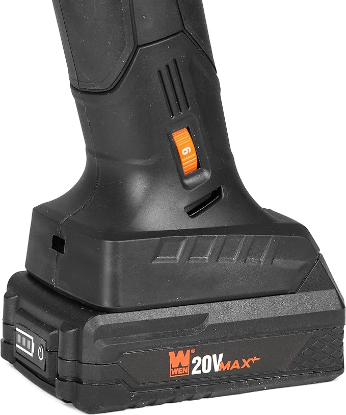 WEN Cordless Detail File Sander, Variable Speed with 20V Max 2.0 Ah Lithium-Ion Battery and Charger (20437)