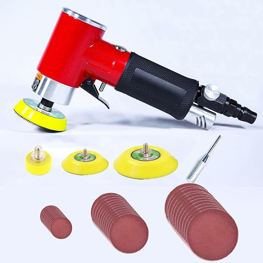 Mini Orbital Sander Air Polisher 15000 RPM Pneumatic Grinding for car Sanding Tool(Same core)