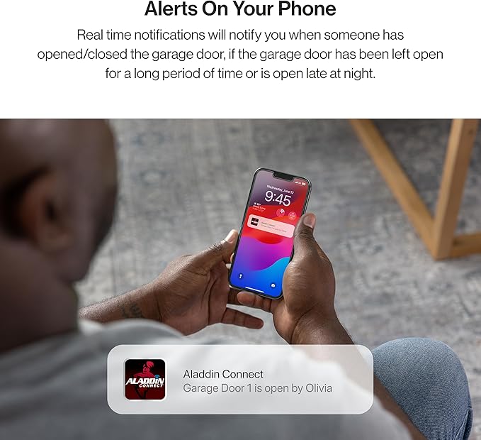 Genie Aladdin Connect - WiFi Smart Garage Door Opener–Monitor, Open and Close from Anywhere with Smartphone (iPhone or Android) Compatible with Amazon Alexa & Google Assistant (Item Ships in Box)