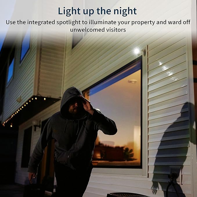 Arlo Pro 5S 2K Spotlight Camera - Wireless Home Security Camera with Spotlight, Color Night Vision, Dual-Band Wi-Fi & 2-Way Audio - White, 4 Pack, VMC4460P