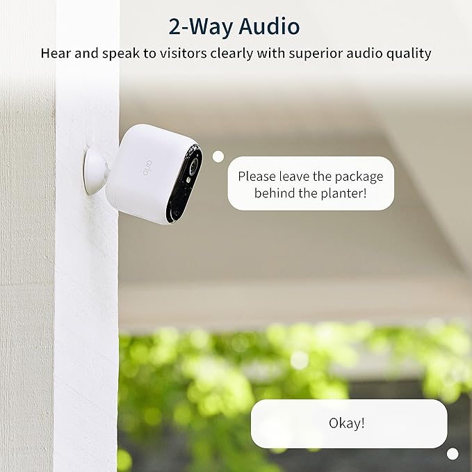 Arlo Essential Security Camera XL 2K with Solar Panel Bundle | Indoor - Outdoor | 2nd Gen | 4X Longer Battery | Wireless with Spotlight, Color Night Vision-Battery gets Charged with Solar Panel,White