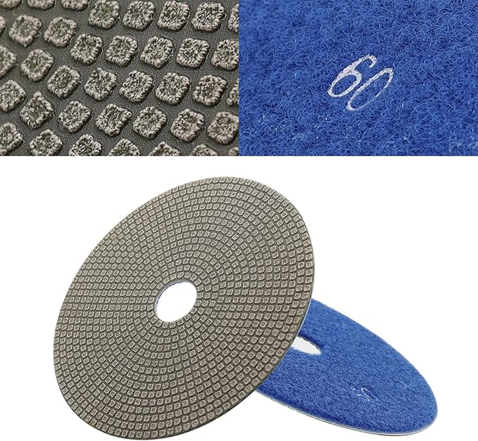 5 Inch Electroplated Diamond Polishing Pads for Stone Ceramic Metals Granite Marble Grinding for Sander Grinder(Grit 200-1pc)