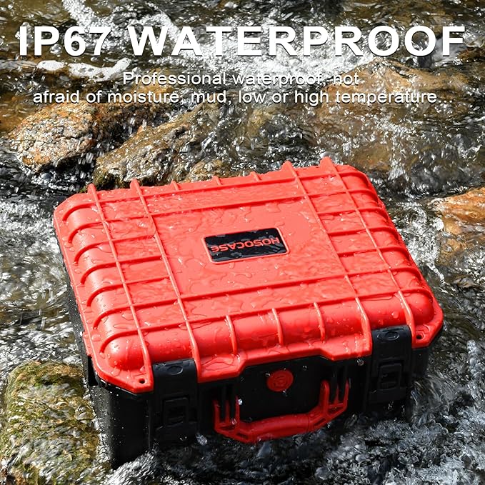 Case for Milwaukee Air Compressor M18: Waterproof Hard Case for Milwaukee Cordless Tire Inflator 2848-20 with 3.0-12.0 Battery, Air Pump Storage Box for Milwaukee Tool | Battery | Charger (Case Only)