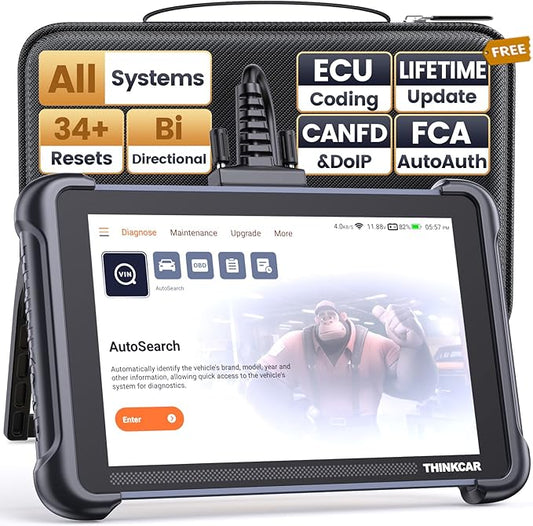 Thinkcar ThinkScan 689 OBD2 Scanner, Bidirectional Scan Tool with Lifetime Free Update, 34+ Reset, 3000+ Active Test, ECU Coding, PMI, All System Diagnostic Scanner for Car, CANFD & DOIP, FCA SGW