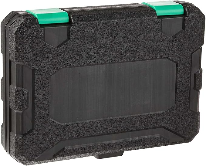 Amazon Basics 19-Piece 1/2-Inch Drive 6 Point Shallow Impact Socket Set, SAE Size With Carrying Case, 10.2" x 8.5" x 2.4"(Previously Denali brand)