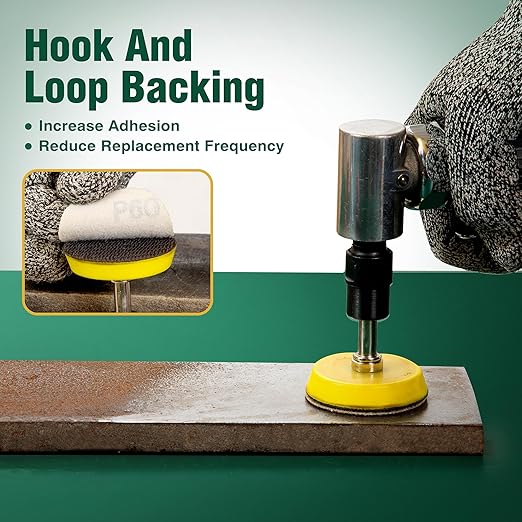 S SATC 2 Inch Hook and Loop Sanding Discs 50PCS Sanding Discs 60 Grit Aluminum Oxide Orbital Sander Pads Sandpaper for Sanders Drill,Woodworking Wood,Automotive Paint