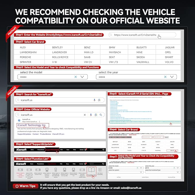 iCarsoft OBD2 Scanner for Volvo/Saab, VOL V1.0 All Systems in-Depth Diagnostic Tool, Oil/SAS Reset/Live Data, ABS Airbag Engine Transmission Code Reader 10 OBD2/EOBD/CAN Scan Tool