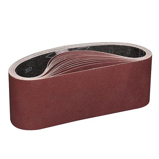 3 x 21 Inch Sanding Belts 180 Grits - 12 Pack Sanding Belt Aluminum Oxide Belt Sander Belts,Best for Sanding Wood,Metal and Paint
