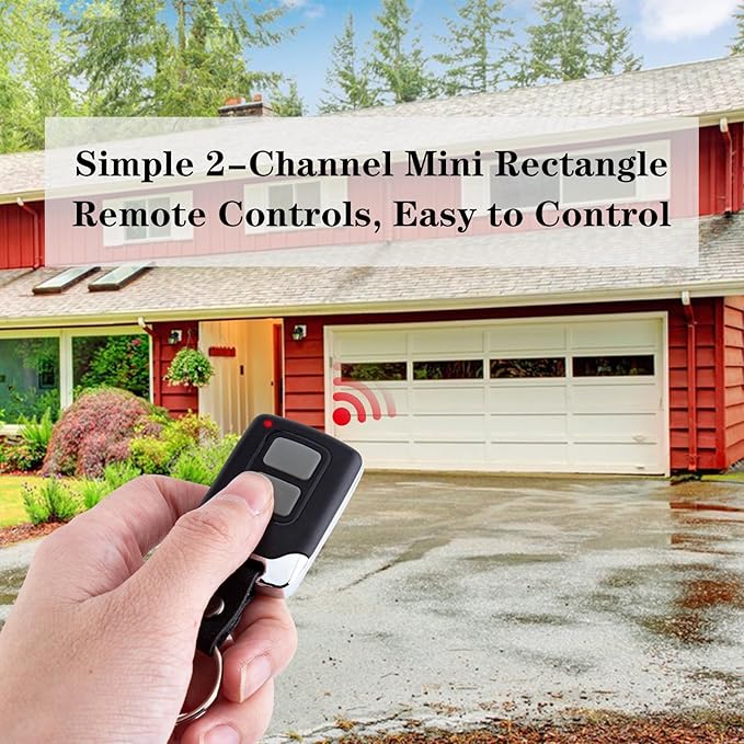 890MAX Garage Door Remote Control Compatible with LiftMaster Sears Craftsman Chamberlain 371LM 373LM 891lm 893lm 971LM 973LM 81LM, Purple Yellow Orange Red Green Learn Button Opener Motor 2 Pack