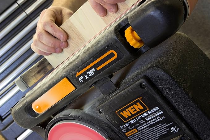 WEN 6502 4 x 36-Inch Belt and 6-Inch Disc Sander with Cast Iron Base