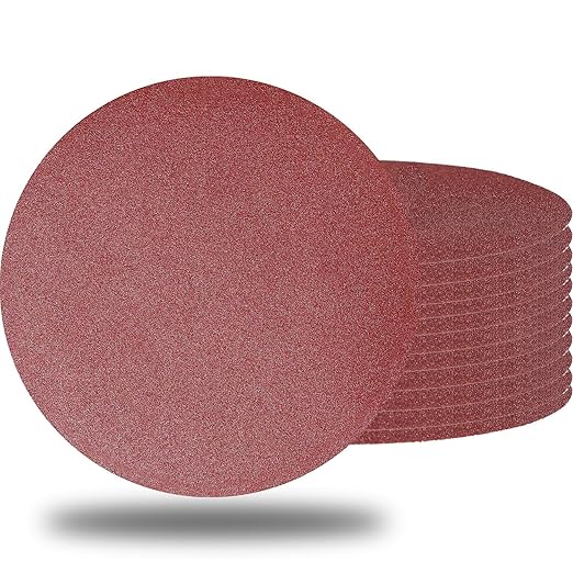 20 PCS 7 Inch 120 Grit Sanding Discs Sandpaper -7" Hook-and-Loop Aluminum Oxide Sander Paper Grinding Polishing for Wood Drywall Random Orbit Sander