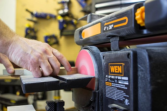WEN 6502 4 x 36-Inch Belt and 6-Inch Disc Sander with Cast Iron Base