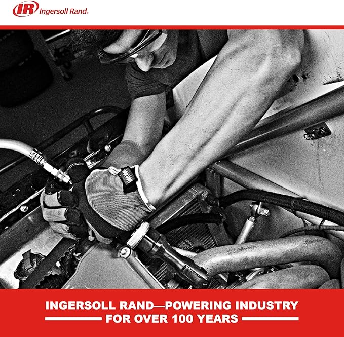 Ingersoll Rand 15QMAX 3/8" Air Impact Wrench, Quiet, Ultra Compact, 475 ft-lbs Nut-busting Torque,
