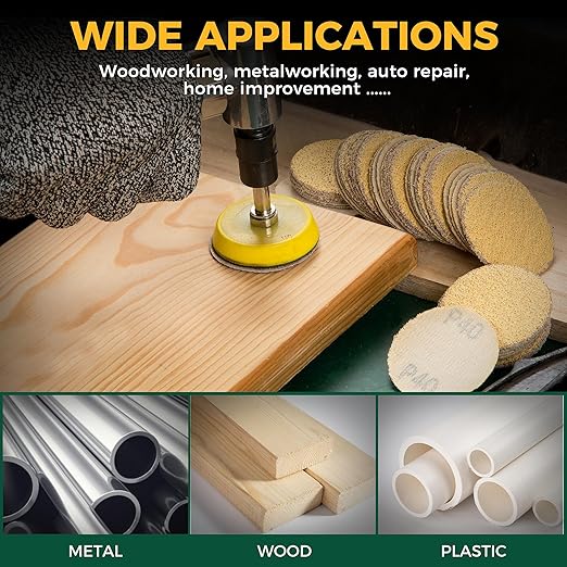 S SATC 2 Inch Hook and Loop Sanding Discs 50PCS Sanding Discs 1000 Grit Aluminum Oxide Orbital Sander Pads Grinder Rotary Tools Attachment,Woodworking Wood,Automotive Paint,No-Hole