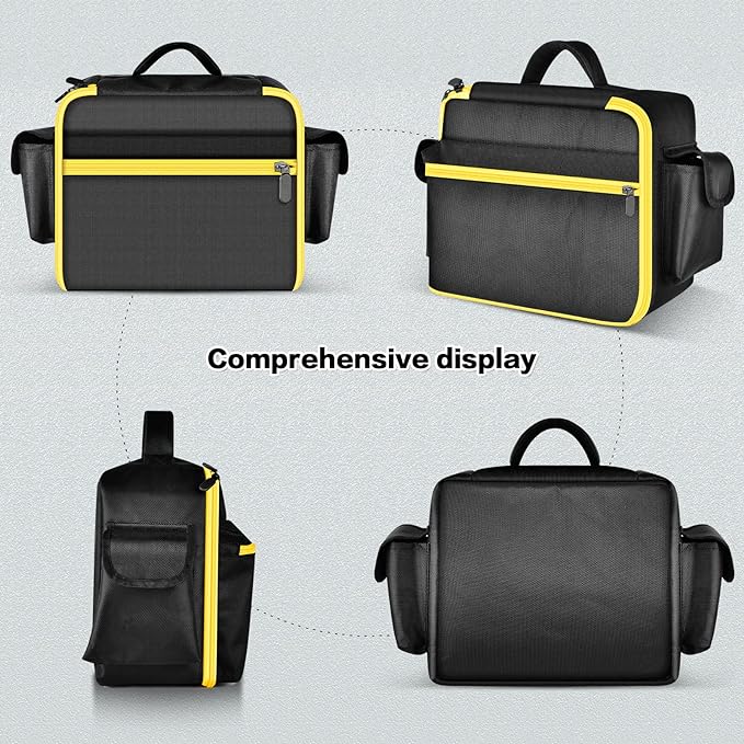 Air Compressor Bag Case Compatible with DEWALT 20V MAX Tire Inflator DCC020IB, Cordless Tools Storage Holder Organizer with Pocket for Battery Pack and Charging Kit (Box Only)