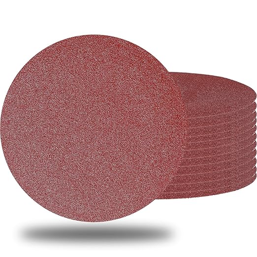 20 PCS 7 Inch 40 Grit Sanding Discs Sandpaper -7" Hook-and-Loop Aluminum Oxide Sander Paper for Drywall Random Orbit Sander