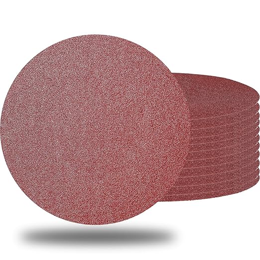 20 PCS 7 Inch 60 Grit Sanding Discs Sandpaper -7" Hook-and-Loop Aluminum Oxide Sander Paper Grinding Polishing for Drywall Random Orbit Sander