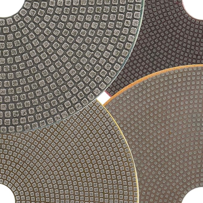 5 Inch Electroplated Diamond Polishing Pads for Stone Ceramic Metals Granite Marble Grinding for Sander Grinder(Grit 200-1pc)