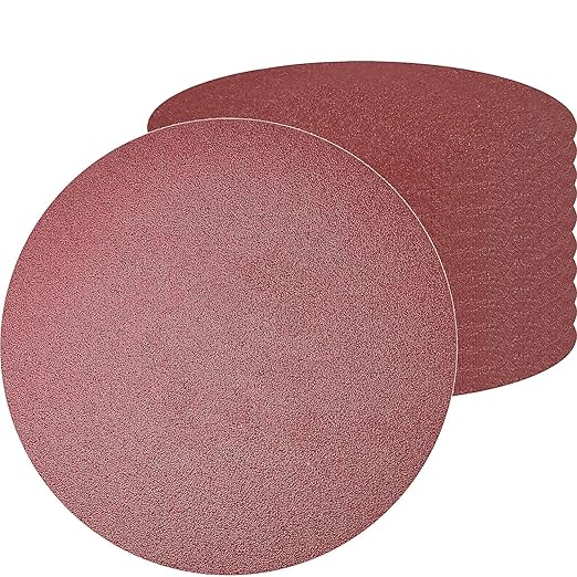 20 PCS 7 Inch 80 Grit Sanding Discs Sandpaper -7" Hook-and-Loop Aluminum Oxide Sander Paper Grinding Polishing for Drywall Random Orbit Sander