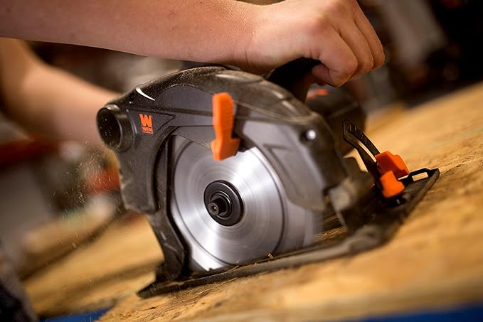 WEN 36725 12A 7-1/4-Inch Sidewinder Circular Saw with 2-1/2-Inch Cutting Depth,Black