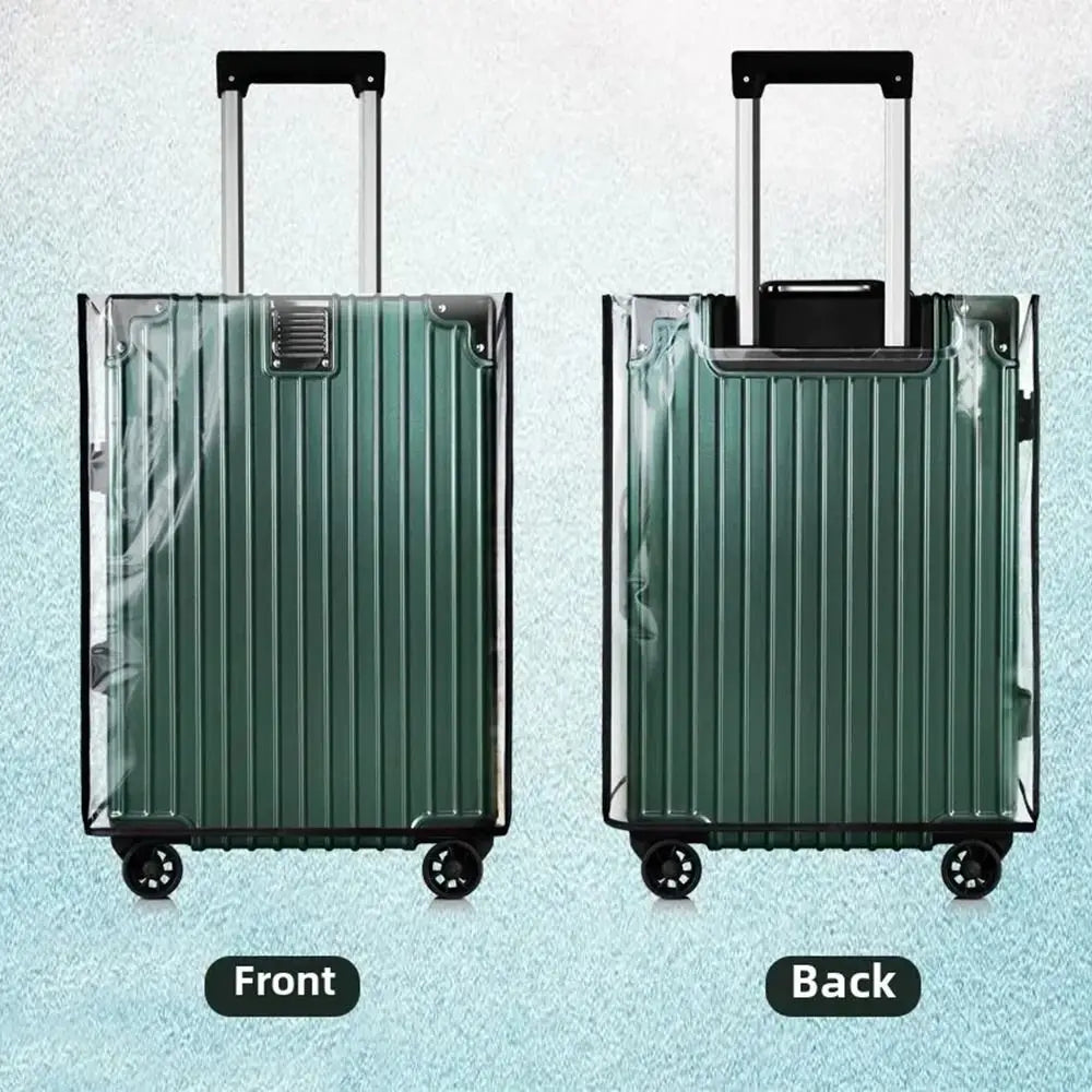[no.5] Transparent PVC Luggage Protector Cover – Waterproof & Dustproof Suitcase Cover for 18–30 Inch Travel Bags