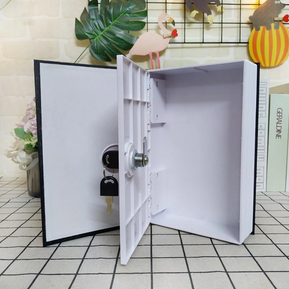 [no.7] Jewellery Lock Box Dictionary Book Cash Bill Money Coin Storage Key Box Locker Money Hidden Key Safe Box with Combination Lock